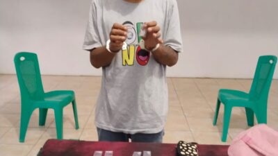 Pengedar Narkotika Jenis Sabu sabu Di Desa Dolok Maraja KecamatanTapian Dolok Kabupaten Simalungun Di Tangkap Personel Tim Intelrem 022/PT.